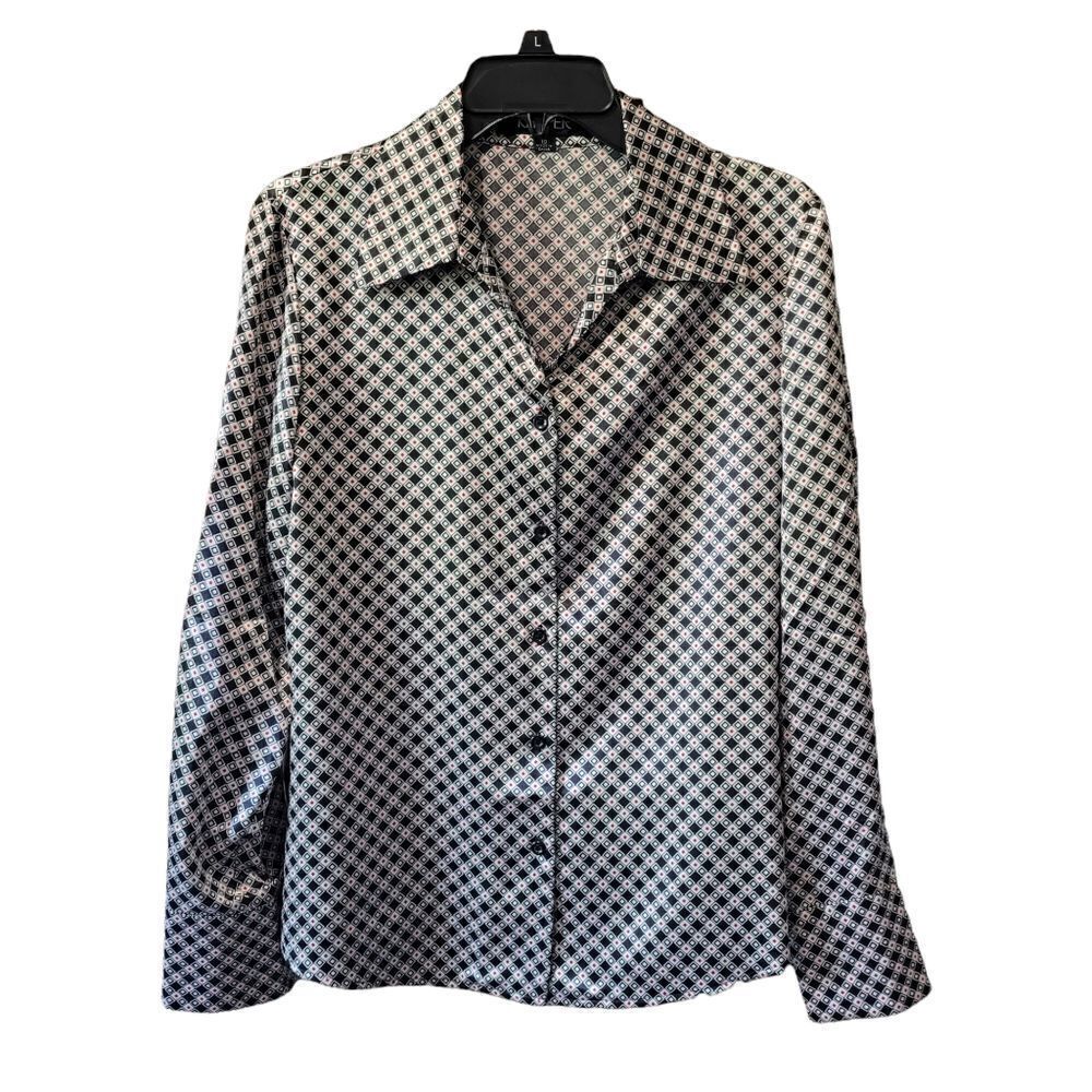 Kasper check blouse